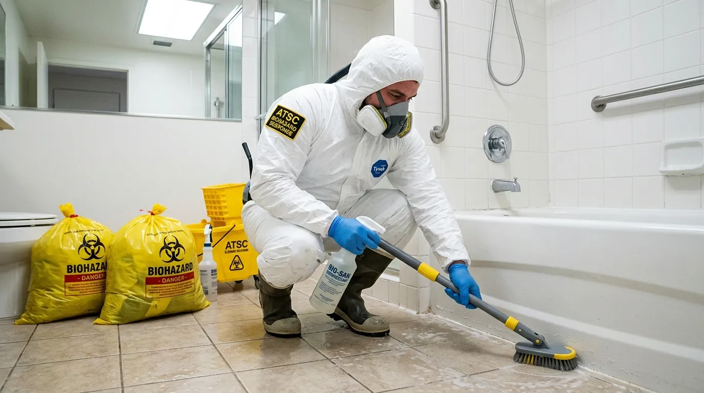 Decontamination equipment deployed for Blood Cleanup in Springville